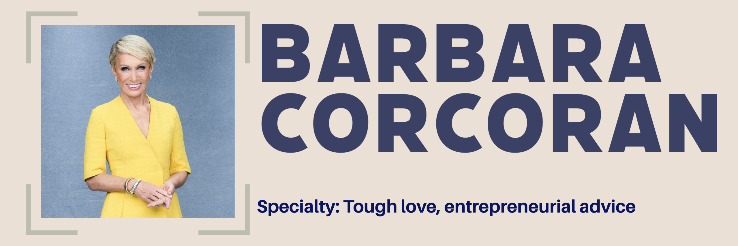 Barbara Corcoran, best known for her Shark Tank appearances, is another follow on this list that will instantly inspire you